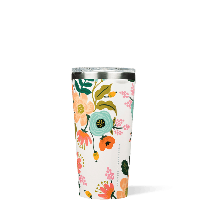 Corkcicle Rifle Paper Tumbler - Gloss Cream Lively Floral / 16oz