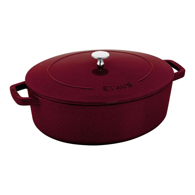 STAUB Cast Iron Oval La Cocotte 6L - Bordeaux