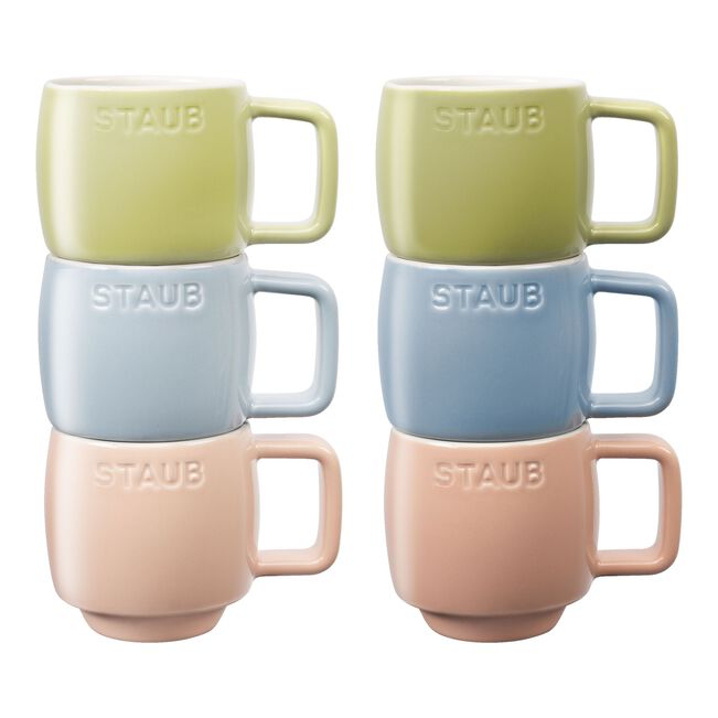 STAUB Ceramique Macaron Mini Mug Set of 6 / 100ml Mixed Colors