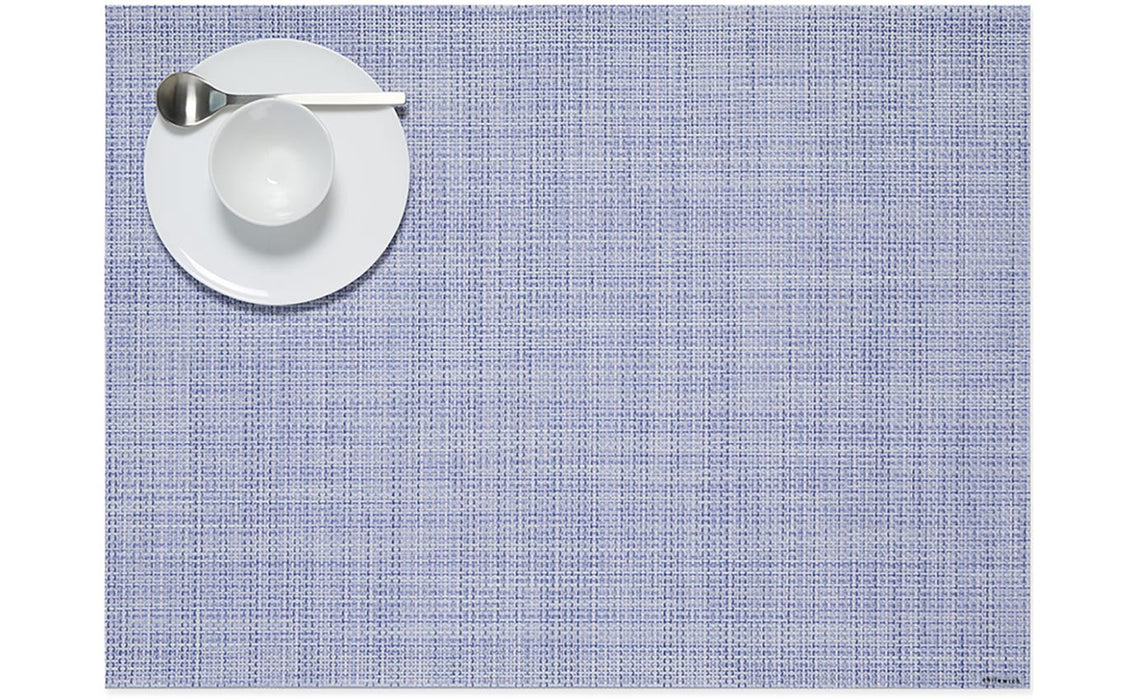 Chilewich Table Mats - Mini Basketweave / Periwinkle