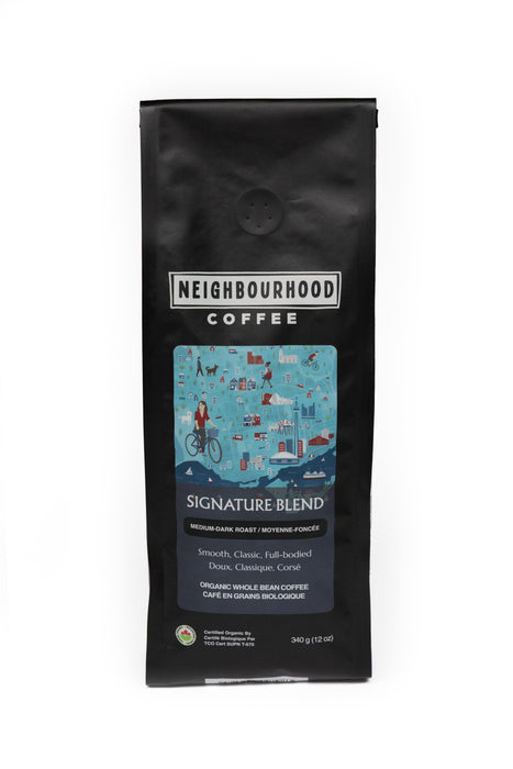 Neighbourhood Coffee Signature Blend - Medium Roast  | 100% Organic, Premium Arabica  340g / Ground