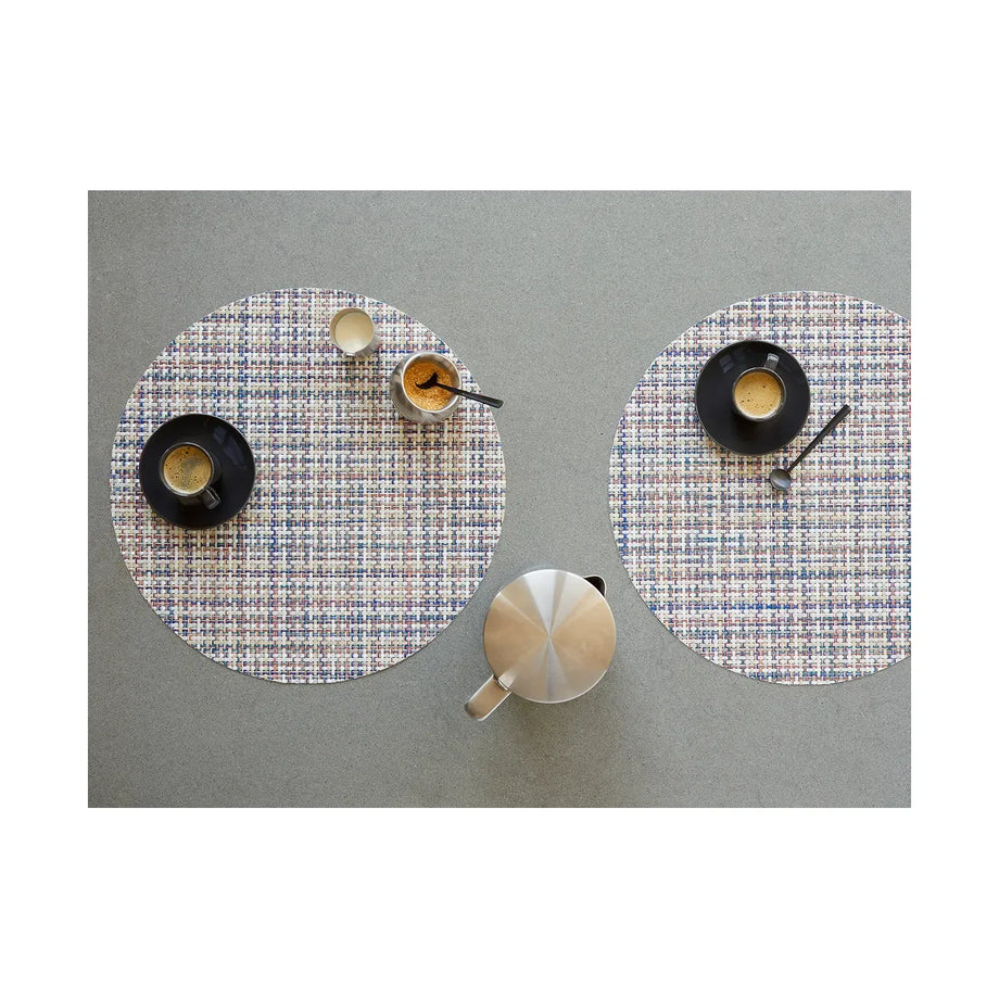 Sets de table Chilewich - Tissage en panier / Rond / Bon Bon