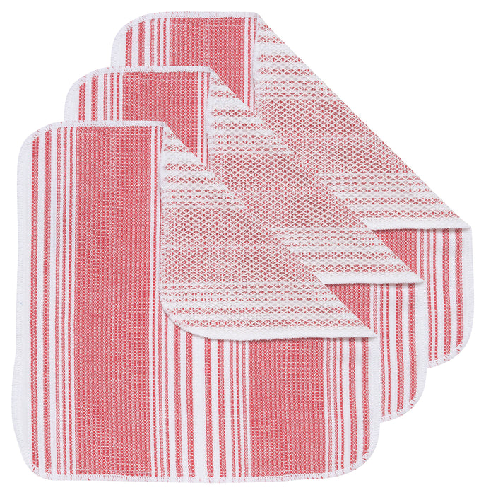 Now Designs Scrub-It Dishcloths Set of 3 / Red