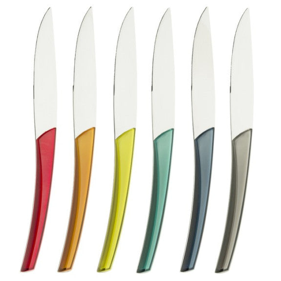 Degrenne Paris Quartz Multi-colour Steak Knives - Set of 6