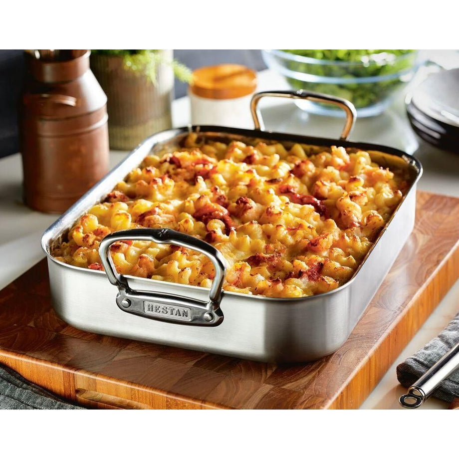 Rôtissoire en acier inoxydable Hestan Provisions - Petite / 14,5" x 12" x 3"