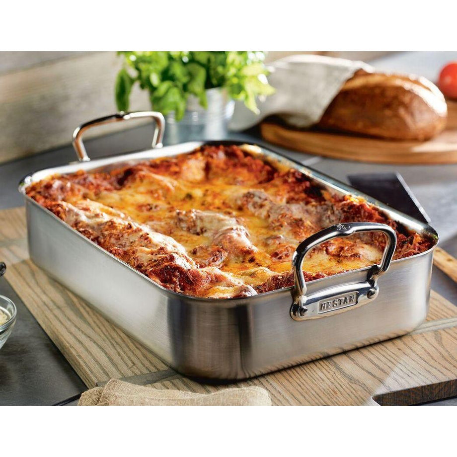 Rôtissoire en acier inoxydable Hestan Provisions - Grande / 16,5" x 11,8" x 3,5"