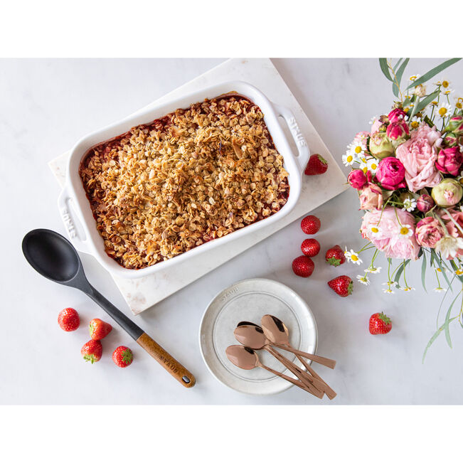 STAUB Ceramic Rectangular Ovenware Dish - 4.4L / White