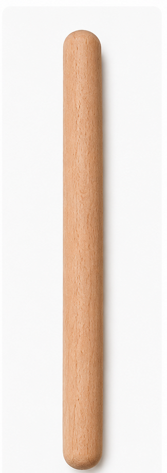 Rouleau à pâtisserie massif Scanwood - Hêtre ou Noyer