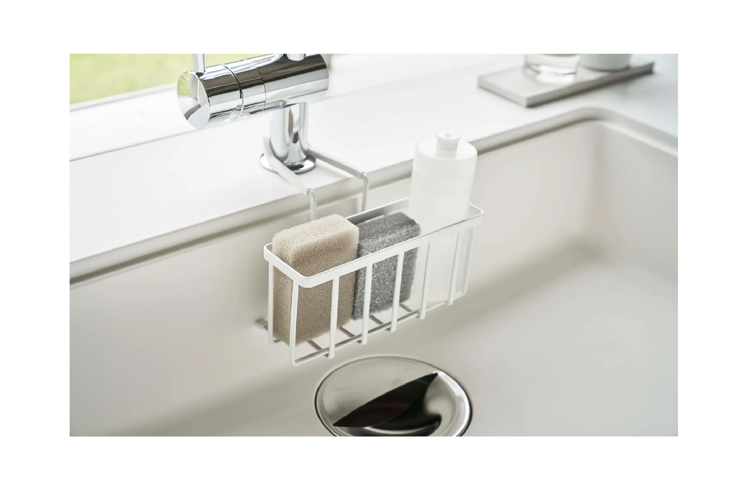 Yamazaki Home Tower Faucet-Hanging Sponge Caddy - Steel