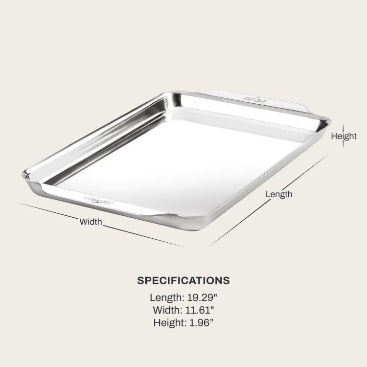 All-Clad Stainless Steel Jelly Roll Pan – 10 × 15"