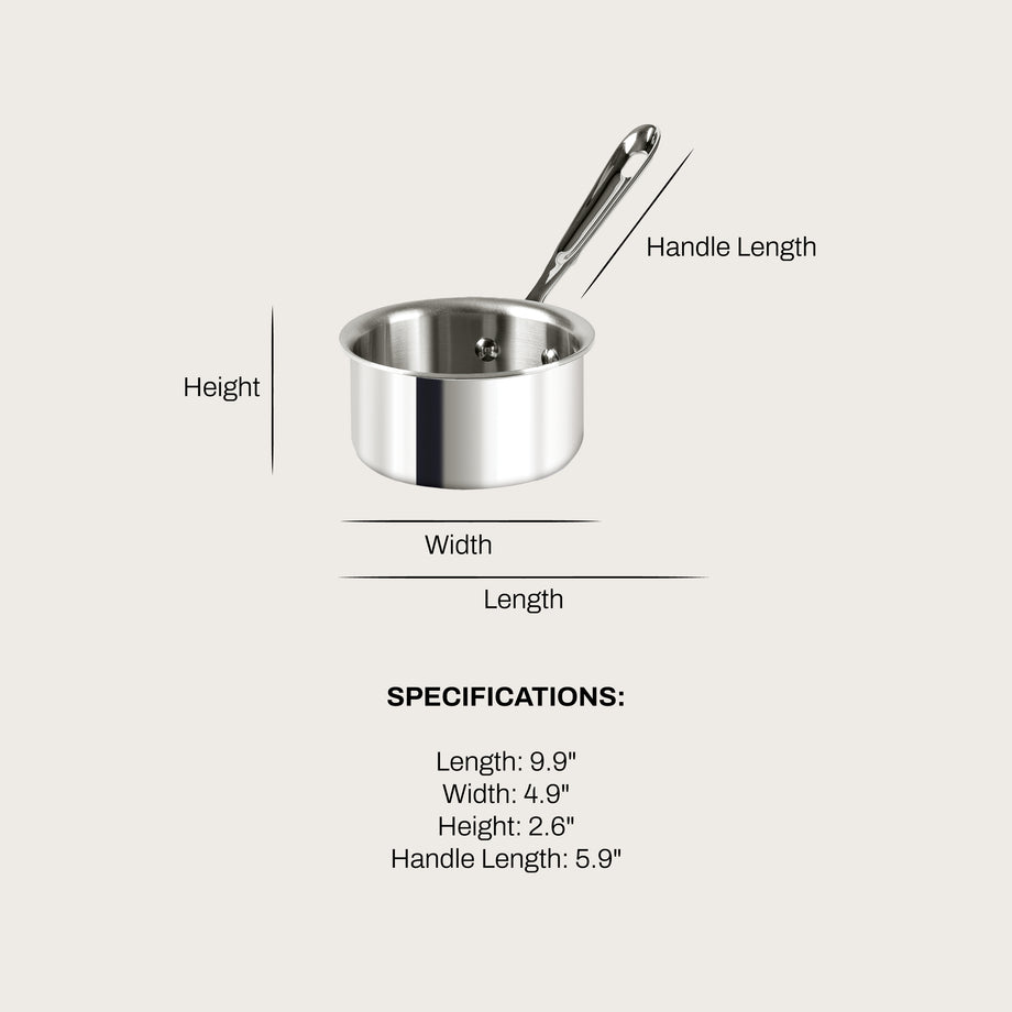 All-Clad D3 Stainless Steel Butter Warmer Saucepan