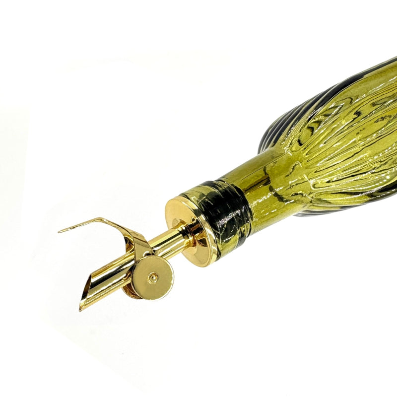 Natural Living Glass Oil/Vinegar Bottle - Green