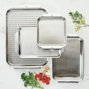All-Clad Tri-Ply Stainless Steel Bakeware set of 5 Piece