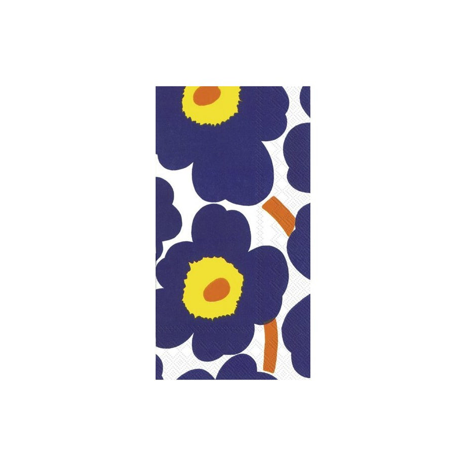 Marimekko Paper Buffet Napkins - UNIKKO Dark Blue