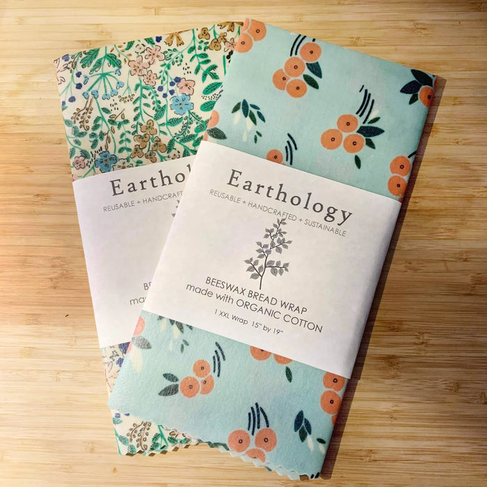 Earthology Organic Cotton Beeswax Bread Wrap XL