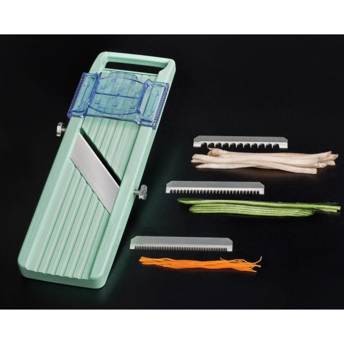 Benriner Mandoline Slicer with 4 Blades - Mint