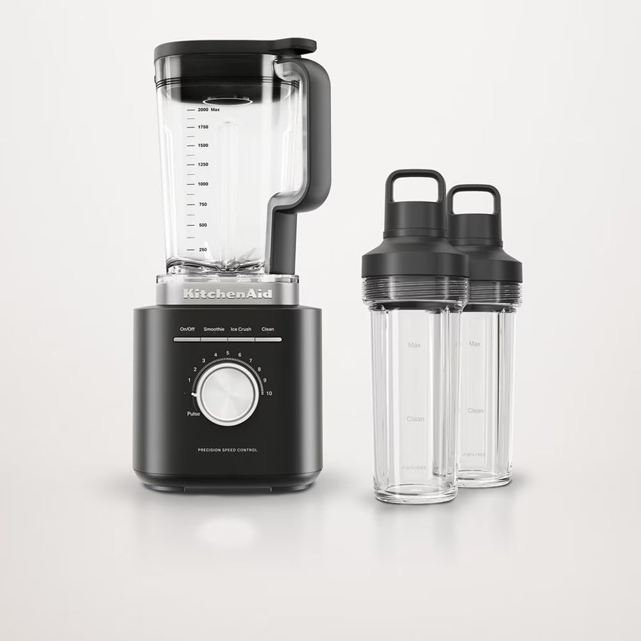 KitchenAid®  Pure Power Blender with Personal Blending Jars – Black Matte