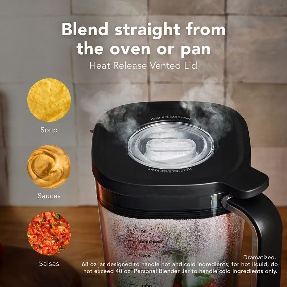 KitchenAid Pure Power Blender with Personal Blending Jar – Porcelain White