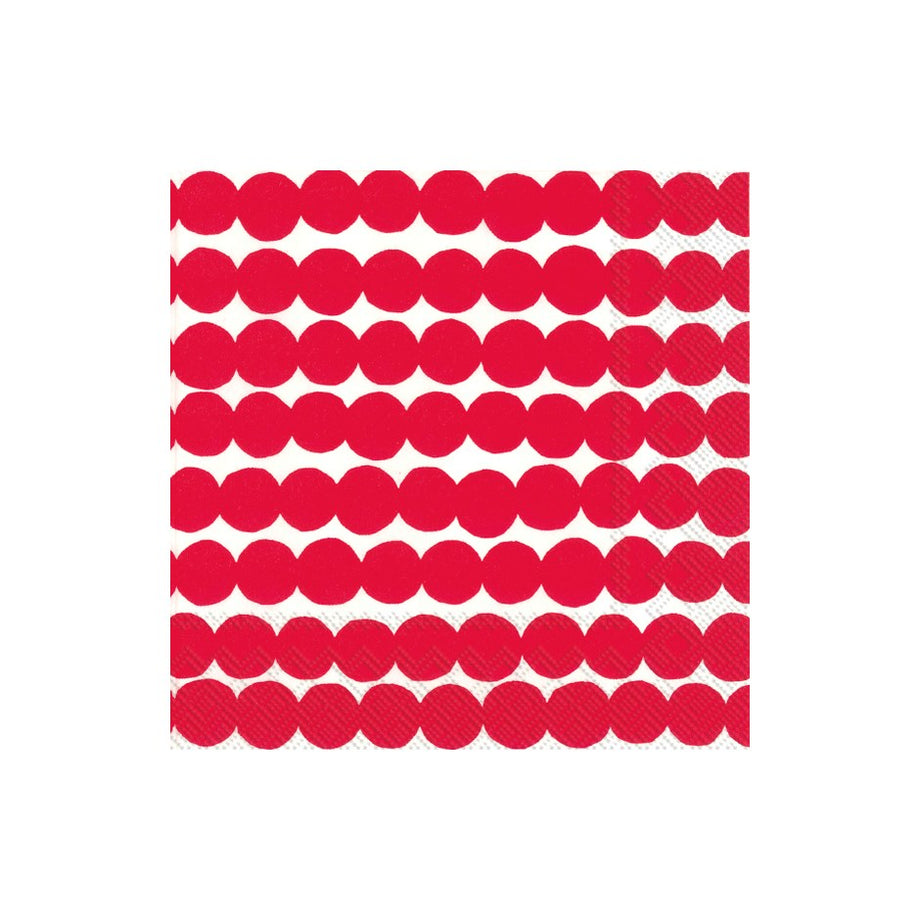 Marimekko Paper Cocktail Napkin - RASYMATTO Red
