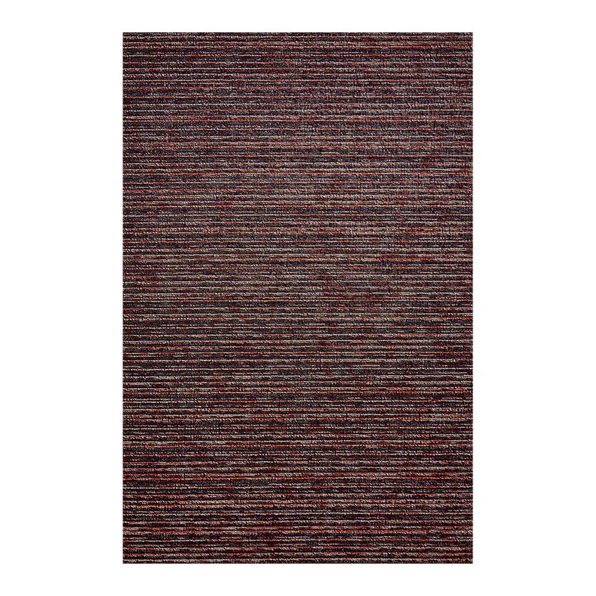 Chilewich Indoor Outdoor Shag Doormat - Skinny Stripe /Rectangle / Mulberry / 24x36