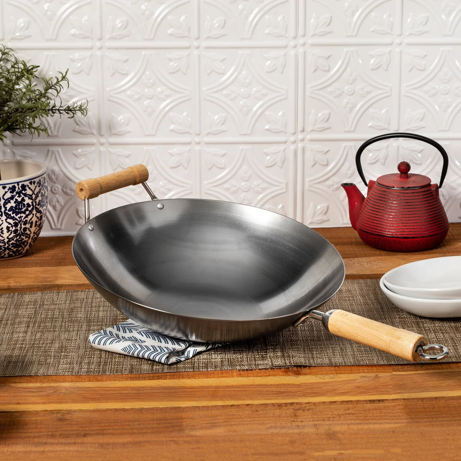 Joyce Chen Classic Series Carbon Steel Wok - 14"