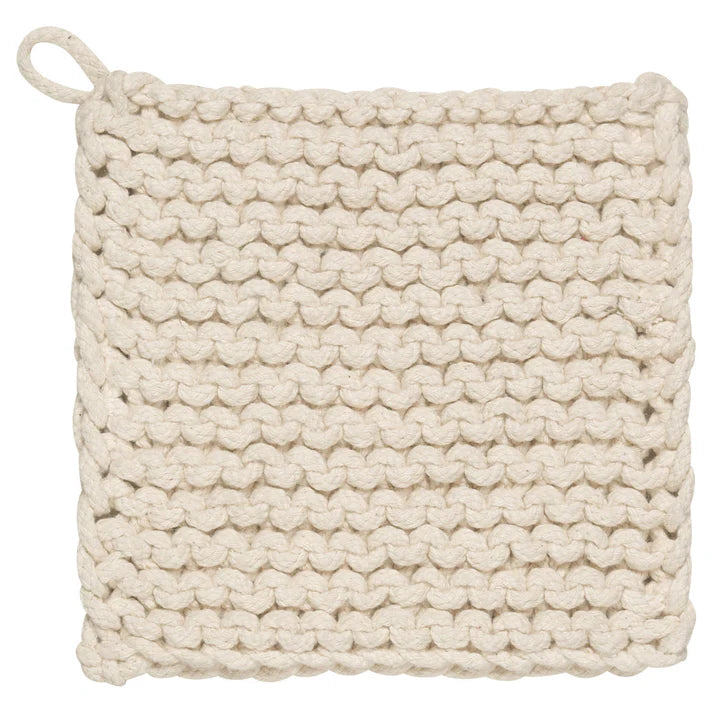 Danica Heirloom Knit Potholder - Natural
