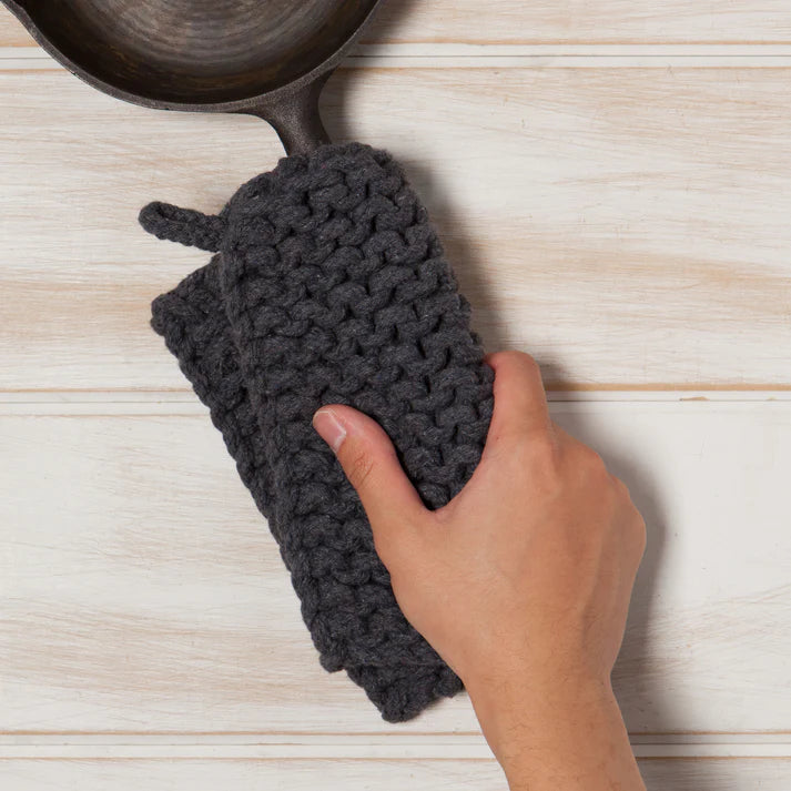 Danica Heirloom Knit Potholder - Shadow