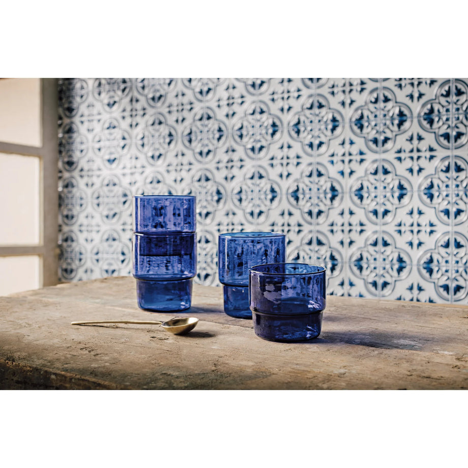 Danica Heirloom - Cobalt Stacked Juice Tumbler 9oz