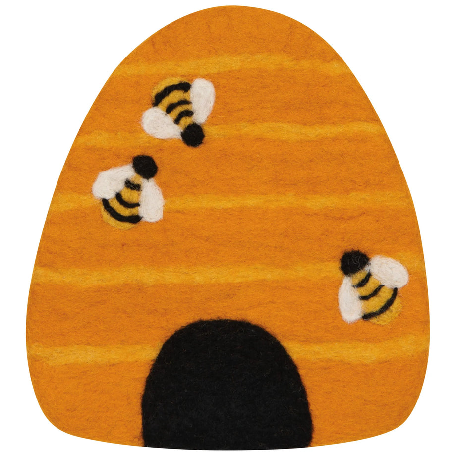 Danica Jubilee Felt Wool Trivet - Bumblebee
