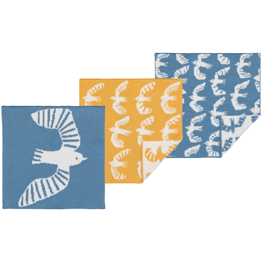 Danica Jubilee Knit Dishchlots set of 3 - Birdie