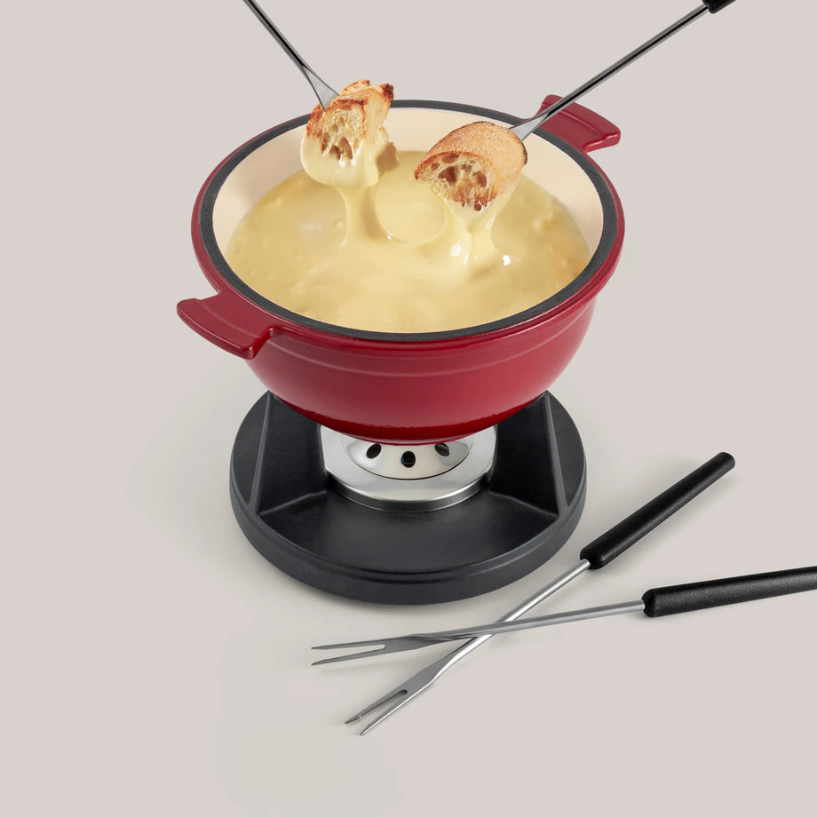 Swissmar Lucerne Ensemble à fondue en fonte – Noir