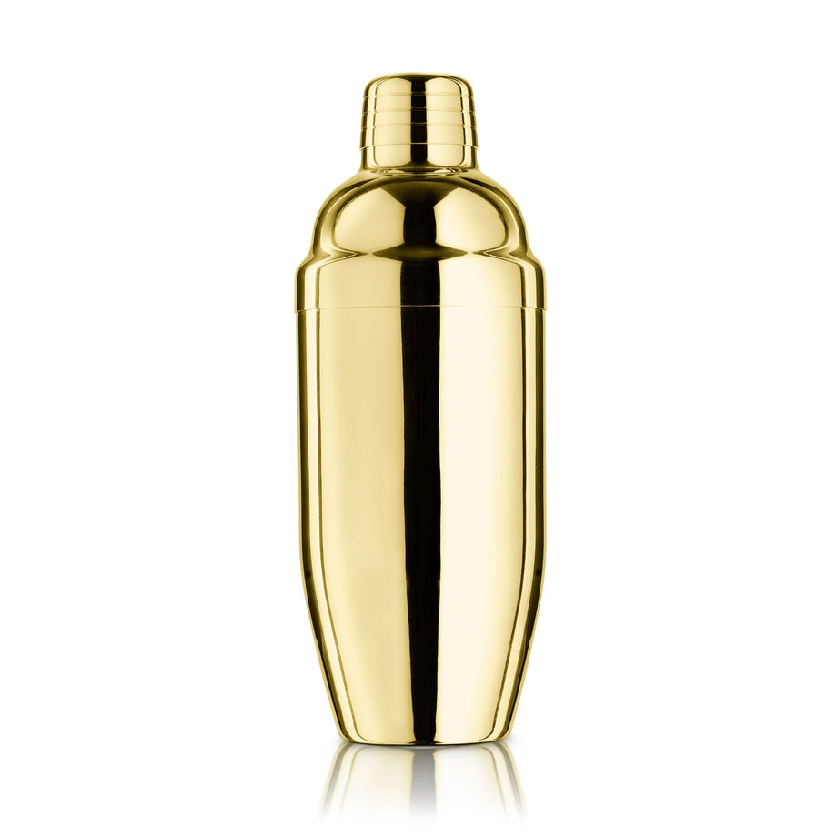 Final Touch Double-Wall Stainless Steel Cocktail Shaker - Brass / 18 oz