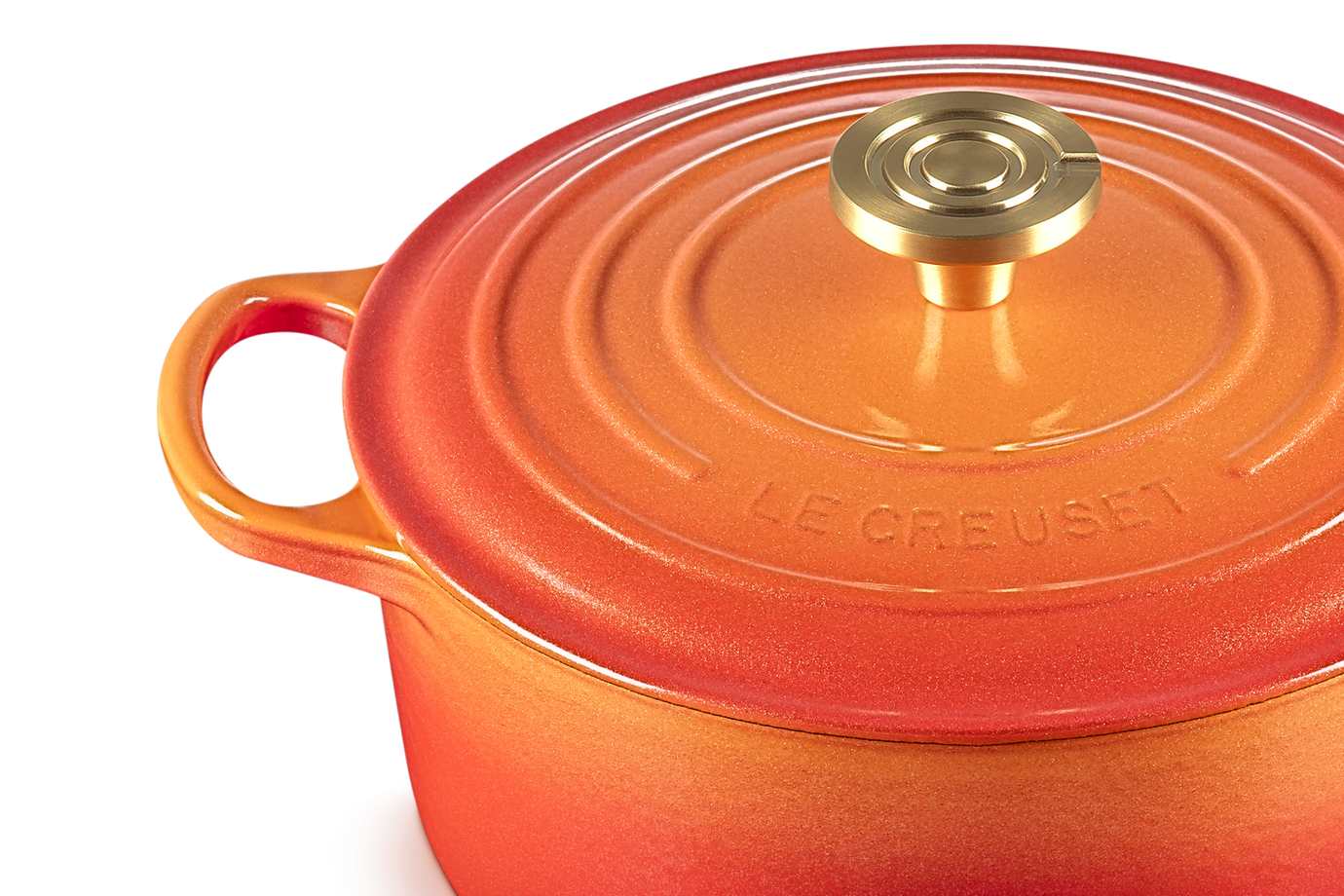 Le Creuset 5.3L Signature Round French Oven -  Flamme Dorée