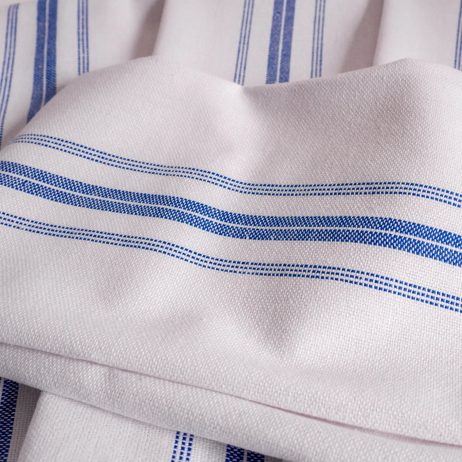 KAF Home Farmhouse Stripe Kitchen Towel - Blue
