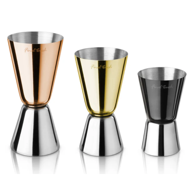 Final Touch Double Doseurs Métal Mélangé - Ensemble de 3