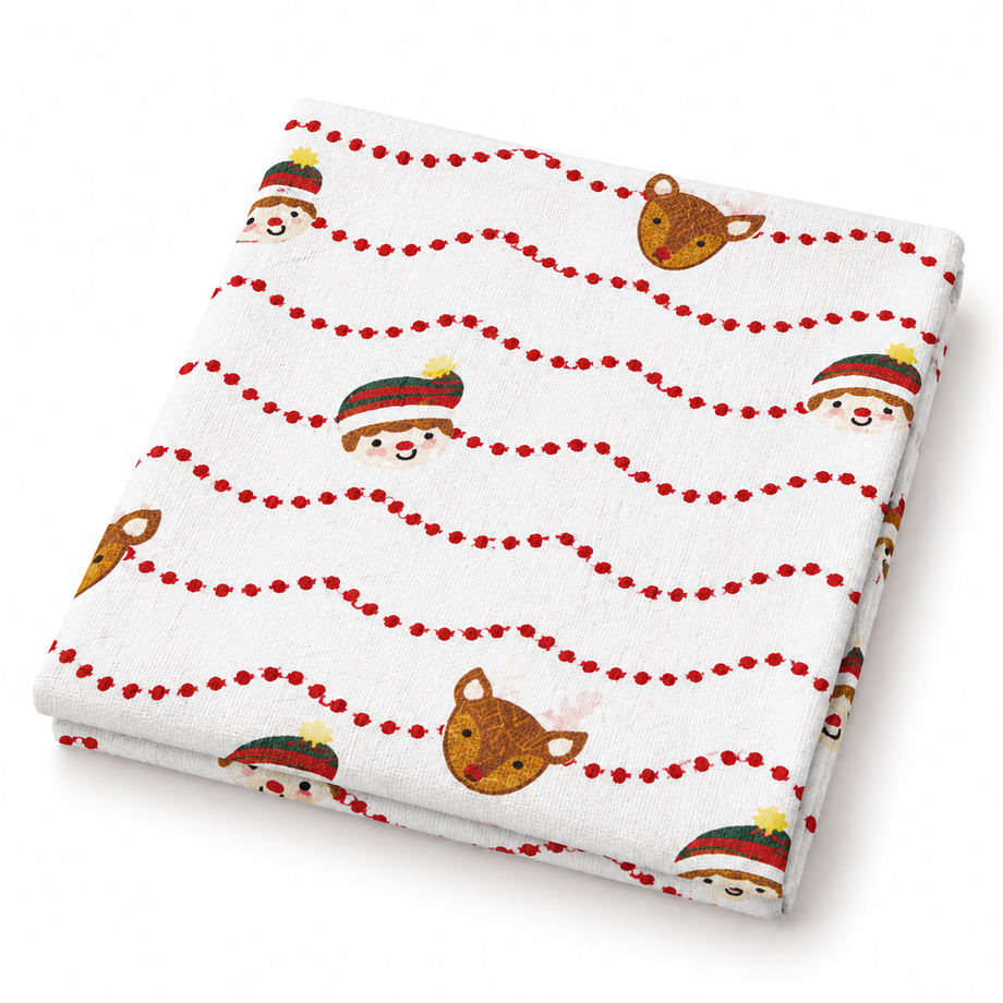 TAG Flour Sack Dishtowel - Holiday Cheer - 4 Style Options