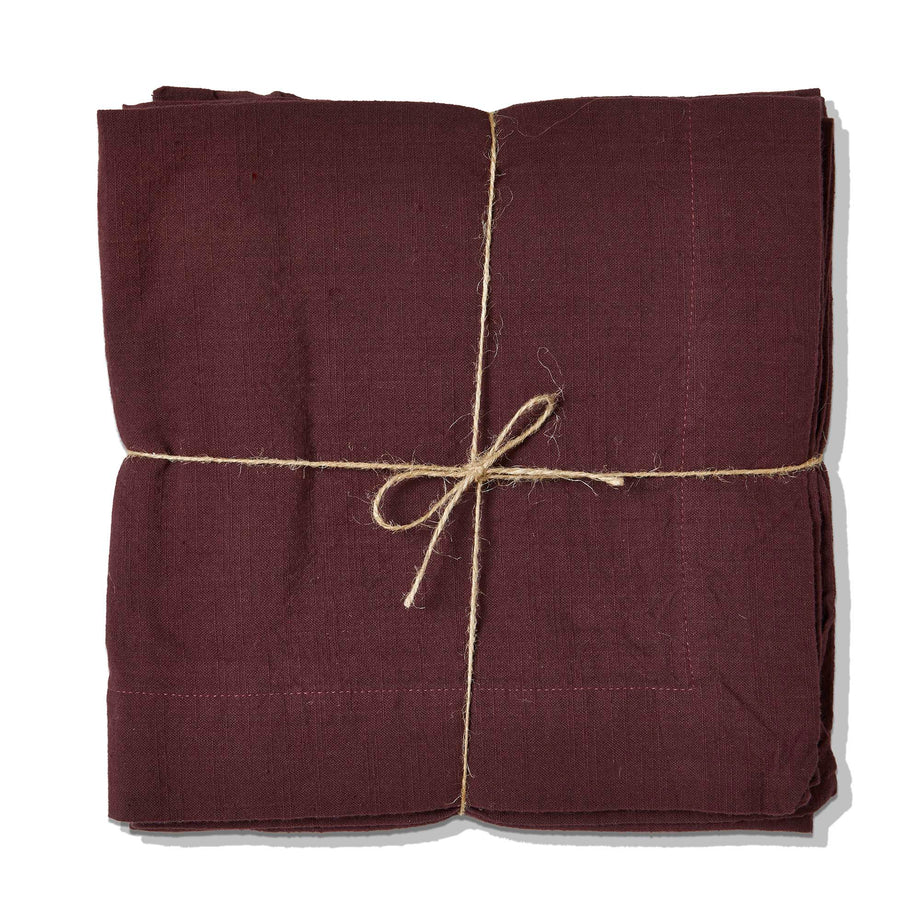 TAG Threads Slub Napkin set of 4 - Plum