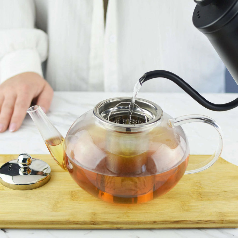 GROSCHE Joliette Glass Teapot With Removable Stainless Steel Infuser - 1250ml / 42 fl. oz