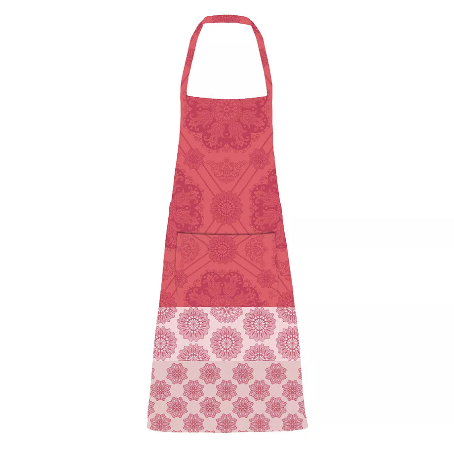 Garnier-Thiebaut Apron - Mille Rosaces Framboise