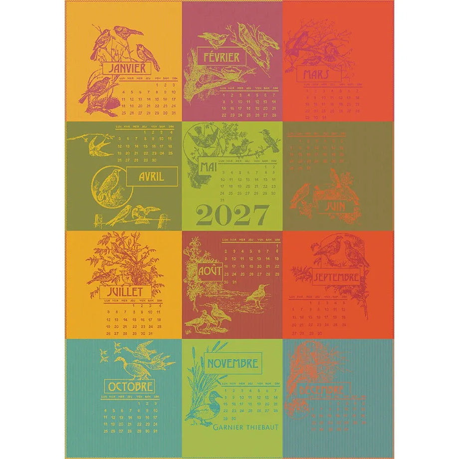 Garnier-Thiebaut Kitchen Towel - Calendrier 2027 Celebration