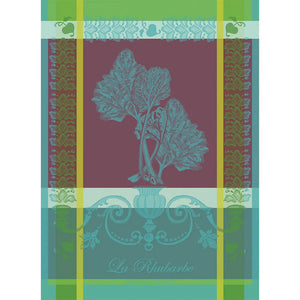 Garnier-Thiebaut Tea Towels - La Rhubarbe Turquoise
