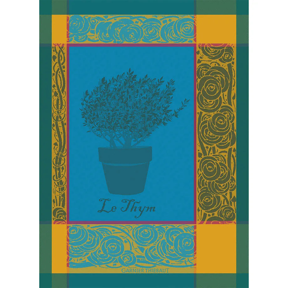Garnier-Thiebaut Tea Towels - Thym Bleu Aster