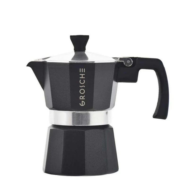 Grosche Milano Stovetop Espresso Maker - Black / 3 -Cup / 5 fl. oz