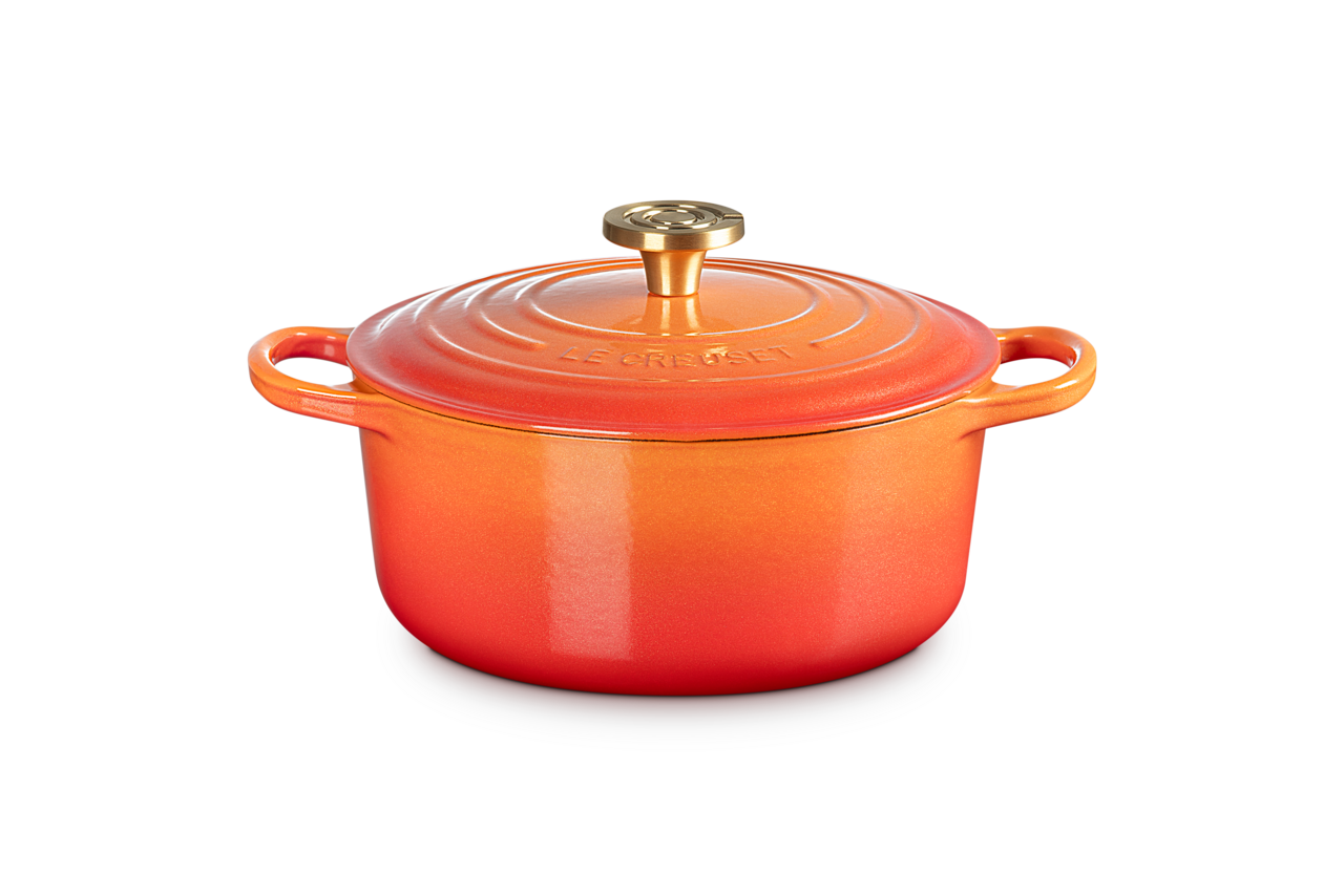 Le Creuset 4.2L Signature Round French Oven - Flamme Dorée
