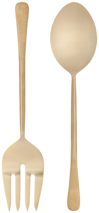 Danica Heirloom Stainless Steel Salad Server Set - Gold