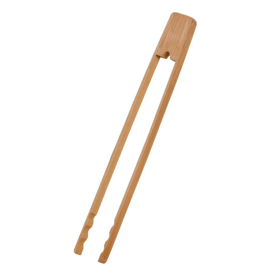 Joyce Chen Burnished Bamboo Tongs with Serrated Teeth - 11"