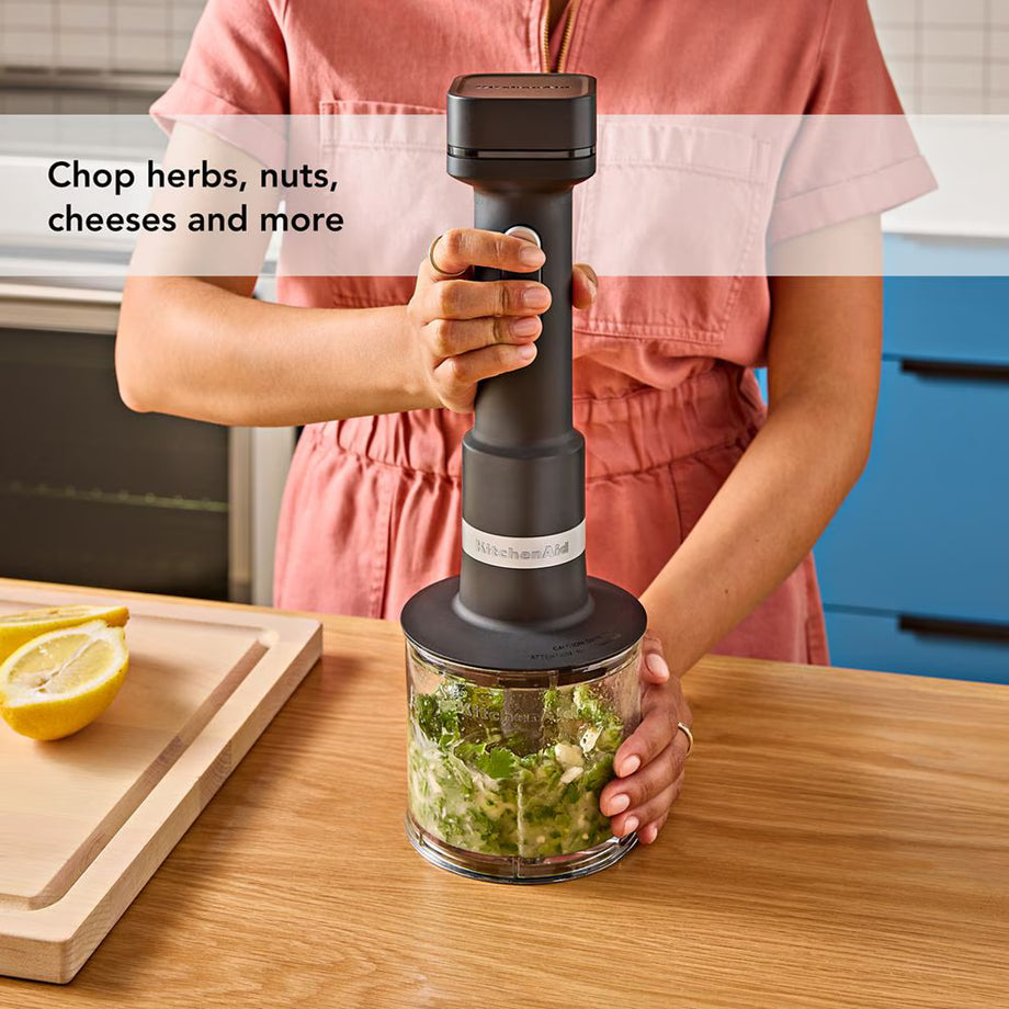 KitchenAid Go™ Cordless Hand Blender with Accessories - Black Matte - Battery Not Included
