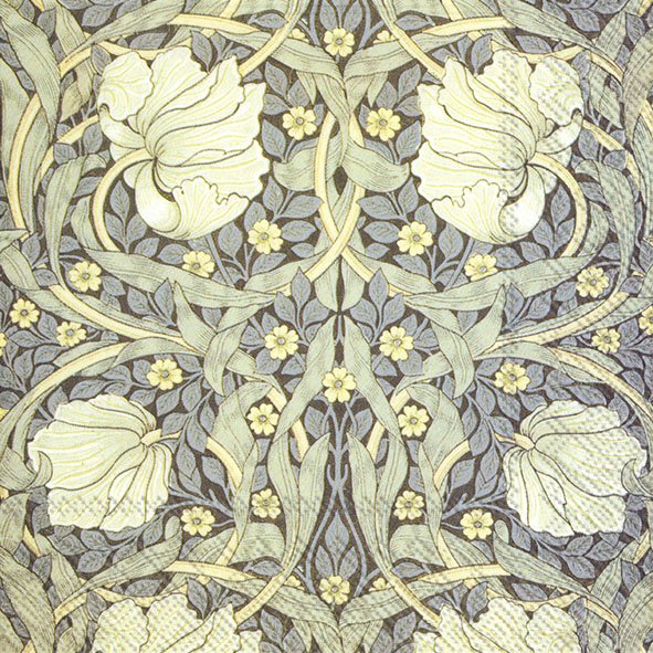 IHR William Morris Paper Cocktail Napkins - Pimpernel Green