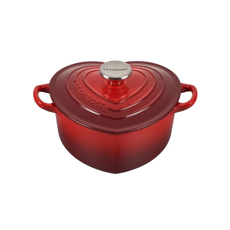 Le Creuset 1.9L Heart Cocotte - Cerise