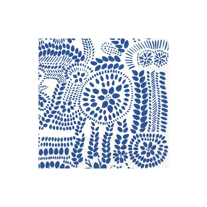 Marimekko Paper Lunch Napkins - NASIA White Blue